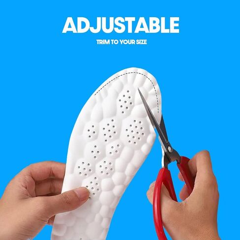 Insoles - Super Soft Orthopedic for Women & Men, 4D Cloud Technology, Arch-Support, Shock Absorbing Insoles for Foot & Joint Support, Pain Relief Sports Soles in Saudi Arabia