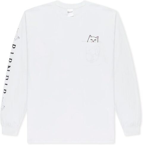 تي شيرت بجيب L/S من Lord Nermal (أبيض) in Kuwait
