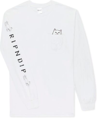 تي شيرت بجيب L/S من Lord Nermal (أبيض) in Kuwait