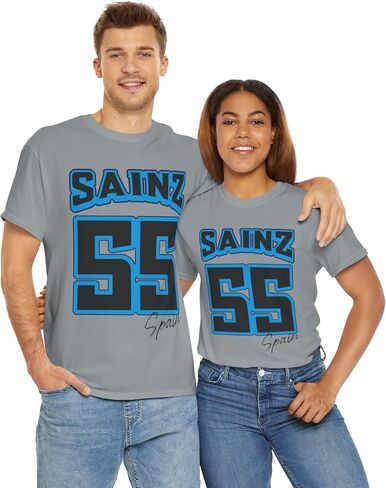 تي شيرت مستوحى من Sainz، تي شيرت مشغل سلس، قميص سائق السباق، ملابس رياضة السيارات، قميص فريق السباق in Saudi Arabia