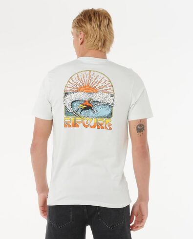 Rip Curl Men's Graphic Short Sleeve Crew Neck T-Shirt, Standard Fit in Saudi Arabia
