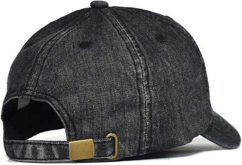 Short Brim Denim Baseball Cap Men Women Dad Hat Casual Adjustable Trucker Style Hat in Saudi Arabia