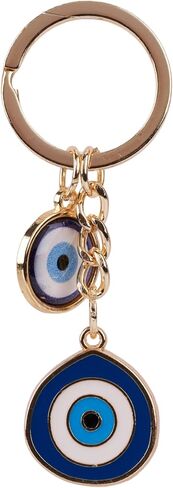 BCS Evil Eye Keychain Bag Charm - Good Luck & Protection Amulet - Car Keyring Purse Accessories for Women in Kuwait