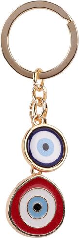 BCS Evil Eye Keychain Bag Charm - Good Luck & Protection Amulet - Car Keyring Purse Accessories for Women in Kuwait