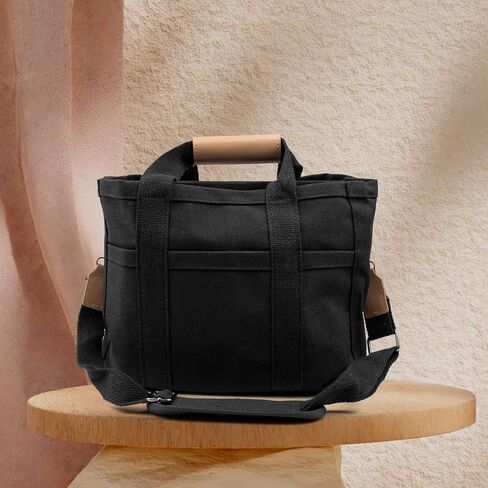 Tote Bags Unisex Extra Large Work Canvas Bag Multi-Pocket Utility Design with Shoulder Carry Options for Work and Daily Use in Saudi Arabia