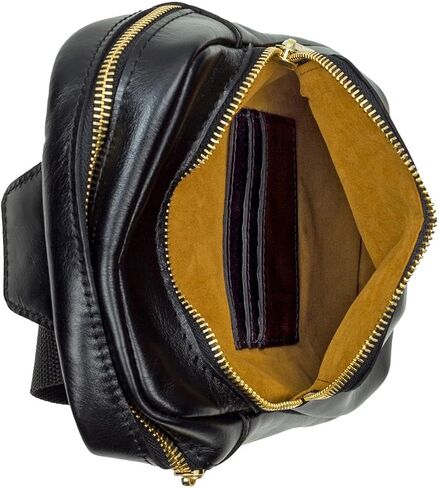 Patricia Nash Andros Leather Sling Bag, 8.6 inch Height, Multiple Colors, Goldtone Hardware in Saudi Arabia