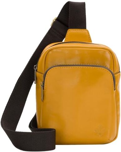 Patricia Nash Andros Leather Sling Bag, 8.6 inch Height, Multiple Colors, Goldtone Hardware in Saudi Arabia