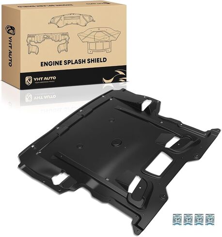 YHTAUTO Front Engine Splash Shield Compatible with BMW 528i/535i/550i/535d/640i/650i Gran Coupe/740i/760Li/750i xDrive/ActiveHybrid 5 2010-2019, w/o M Package, Plastic Splash Guard Engine Case Guards in Saudi Arabia