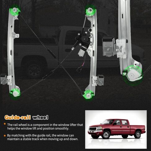 741-645 Front Passenger Side Power Window Regulator & Motor Assembly Compatible with Cadillac Escalade 2002-2006, for Chevrolet Silverado/Tahoe GMC Sierra 1500 2500 Yukon XL Replace# 15077854 in Saudi Arabia