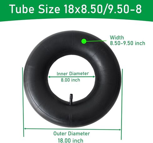 أنبوب داخلي بديل 18x9.50-8 أنبوب داخلي 18x8.50/9.50-8 لعربة الجولف، وجزازة العشب، والشاحنات اليدوية، وعربات اليد، والمزيد in Saudi Arabia
