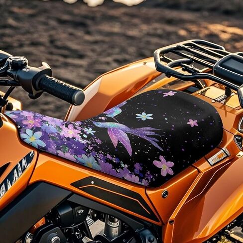 غطاء مقعد ATV مقاوم للماء، طباعة بقرة بنية، غطاء مقعد ذو أربع عجلات، ملحقات ATV عالمية تناسب رياضي رانشر فورمان تشويش إذاعي كودياك بولاريس تشويش إذاعي in Kuwait