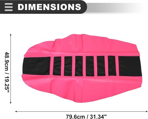 Motoforti Universal Motorcycle Seat Cover, Faux Leather, Pink, 1 Pc in Saudi Arabia