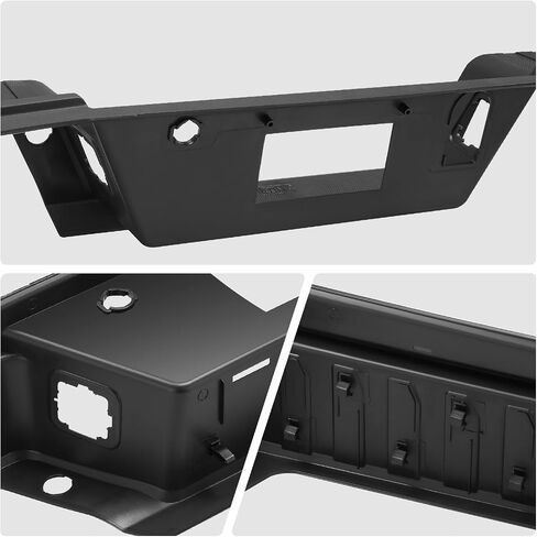 DNA MOTORING Rear Bumper Compatible with Ford F150 2021-2023, w/Sensor Holes; w/Tow Package, Black, RBUM-F15021-TP-04 in Saudi Arabia