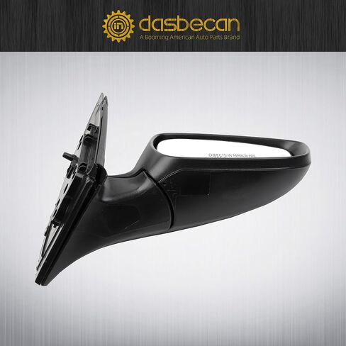 Dasbecan Left Driver Side Mirror Compatible with 2012-2017 Hyundai Accent Gloss Black Door Mirror with Power Glass, Manual Folding Replace# HY1320180 87610-1R210 876101R210 (3 pins) in Saudi Arabia