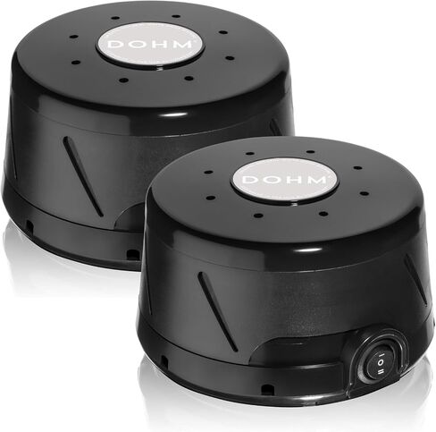 Yogasleep Dohm Classic 2-Pack Black | The Original White Noise Machine | Soothing Natural Sound from a Real Fan | Noise Cancelling | Sleep Therapy, Office Privacy, Travel in Saudi Arabia