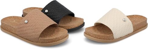 Journee Womens cushioned footbeds Sheena beach sandal open toe single band design in Saudi Arabia