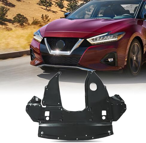 درع رذاذ المحرك الأمامي من BLACKHORSE-RACING تحت الغطاء متوافق مع 2016-2018 Nissan Altima، 2016-2021 Maxima #758909HS0A in Saudi Arabia