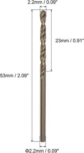 uxcell 10pcs 3.9mm Drilling Dia High-Speed Steel Cobalt Metric Spiral Twist Drill Bit in Saudi Arabia