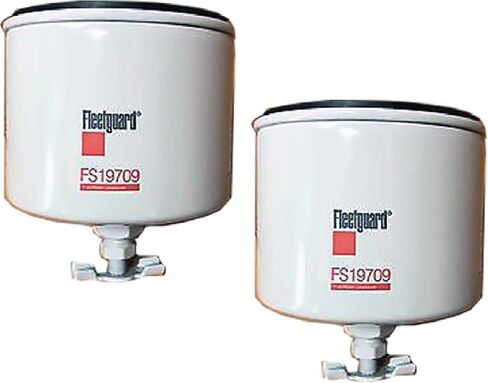 FS19709 Fleetguard Fuel Filter Water Sep (Pack of 2) Replaces Baldwin BF1267, Donaldson P552374, Luber Finer LFF8255, Onan A026K278, 1492106, Sierra 237760, Toro 638300 in Saudi Arabia