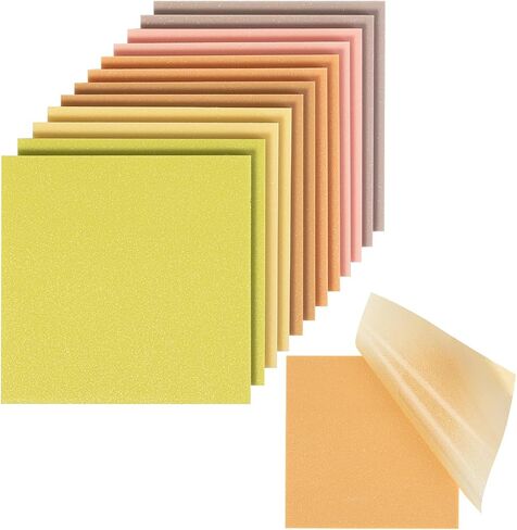 Mr. Pen- Plastic Sticky Notes, 3"x3", 12 Pads, 600 Sheets, Vivid Palette Sticky Notes, Sticky Note, Self-Stick Note Pads, Sticky Pads Sticky Notes Aesthetic, Colorful Sticky Notes Bulk Sticky Notes in Kuwait