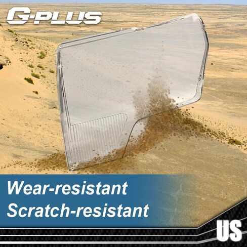 غطاء عدسات المصباح الأمامي G-PLUS متوافق مع Ford F150 2009 2010 2011 2012 2013 2014، الجانب الأيسر والأيمن زوج واحد (عدسة شفافة) in Kuwait