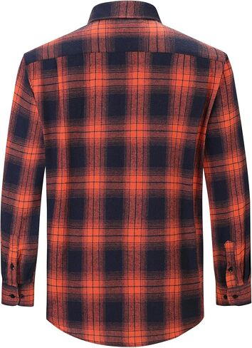 قمصان منقوشة من الفلانيل للجنسين، قميص كاجوال بأكمام طويلة وأزرار سفلية، مقاس مريح، مريح ودافئ للنساء والرجال in Kuwait