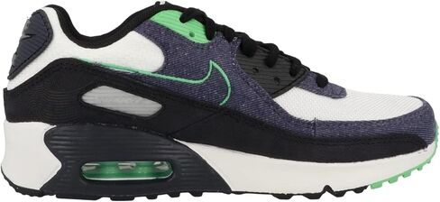 Nike Kid's Air Max 90 Leather (GS) Sneaker, White/Black/Verry Berry, 5 Big Kid in Saudi Arabia