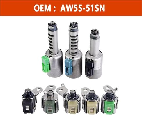 AW55-50SN AW55-51SN AF23 AF33 RE5F22A AW55 50SN AW55 51SN Transmission Solenoid Compatible For Chevrolet Compatible For Volvo/Nissan Cars Accessories in Saudi Arabia