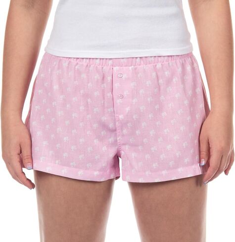 Barbie Boxer Sleep Shorts Pajamas Women's Allover Logo Design Lounge Pajama Micro Bottoms in Saudi Arabia