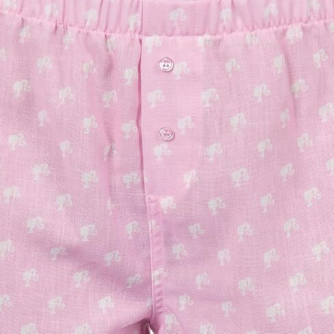 Barbie Boxer Sleep Shorts Pajamas Women's Allover Logo Design Lounge Pajama Micro Bottoms in Saudi Arabia