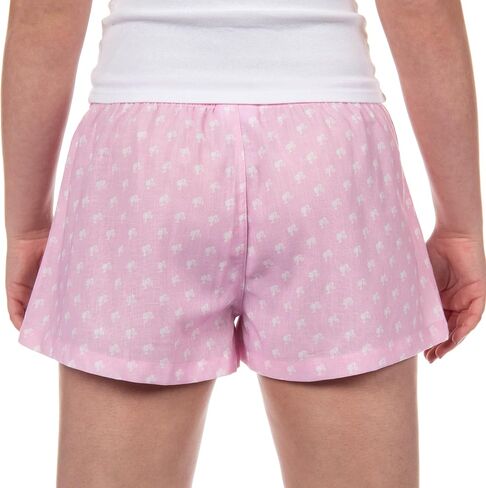 Barbie Boxer Sleep Shorts Pajamas Women's Allover Logo Design Lounge Pajama Micro Bottoms in Saudi Arabia