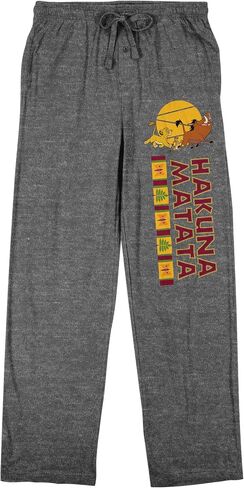Lion King Hakuna Matata on Heather Gray Adult Sleep Pant in Saudi Arabia