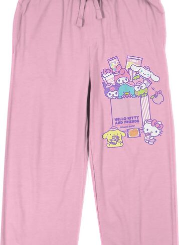 Hello Kitty & Friends Sanrio Snack Time Women's Pink Sleep Pajama Pants in Saudi Arabia