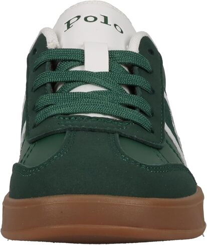 حذاء رياضي POLO RALPH LAUREN Heritage Court III T-Toe Junior DK أخضر/أبيض M040، مقاس 4 أمريكي للأطفال الكبار in Saudi Arabia