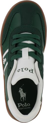 حذاء رياضي POLO RALPH LAUREN Heritage Court III T-Toe Junior DK أخضر/أبيض M040، مقاس 4 أمريكي للأطفال الكبار in Saudi Arabia