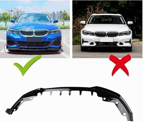 Glossy Black 4PS Front Lip Compatible with 2014-2020 BMW F80 M3/F82 M4 MP Style Front Bumper Lower Lip Splitter Spoiler in Saudi Arabia