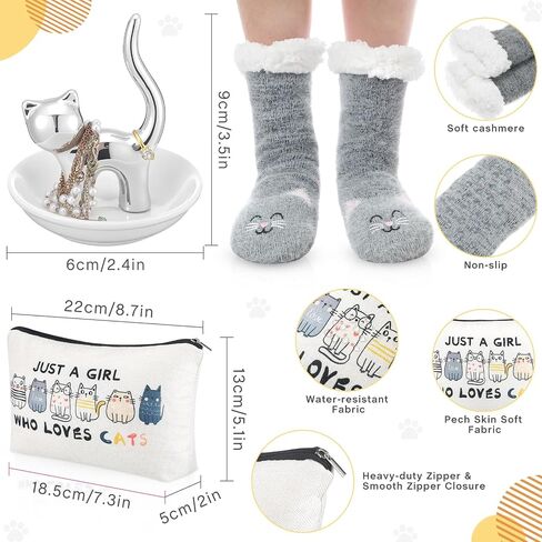 3 Pcs Sloth Gifts Set for Women,Sloth Ring Holder Sloth Slippers Sloth Makeup Bag Fuzzy Socks with Grippers,Christmas Gifts for Women Teacher Friends Sloth Lover,Cute Birthday Gifts in Kuwait