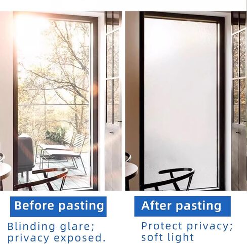 Window Privacy Film Rainbow Window Film – Decorative Static Cling Window Sticker with 3D Stained Glass Effect，（17.5 x 78.7 inch） Reusable Bathroom Window Film Decorative in Saudi Arabia