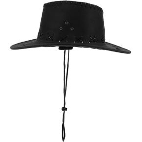 Boys and Girls Cowboy Hat Boys Girls Western Hat Western Costume Accessory Black in Kuwait
