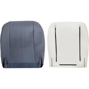 غطاء مقعد من القماش FZJDSD بيوتر رمادي للسائق أو الجانب السفلي من القماش ووسادة إسفنجية للمقعد متوافقة مع Chevy Express GMC Savana Work Van 1500 2500 3500 2003-2014 in Kuwait