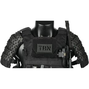 Tactical Shoulder Armor Guards, Medieval Warrior Knight Samurai Combat Protector Defense Gear, 1Pair (without Vest), 1 Shoulder Armor (Black), 21 x 24cm in Saudi Arabia