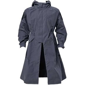 معطف TRN Industrial 2.0 طويل تكتيكي مع غطاء للرأس - معطف واق من المطر فضفاض للاستخدام الخارجي على شكل حرف A مع غطاء للرأس in Kuwait