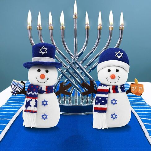 Pink Christmas Snowman Decor Indoor, 2Pcs Pastel Snowman Plush Room Decor, Winter Christmas Ideas Winter Table Centerpiece Shelf Tiered Tray Mantel Display in Kuwait