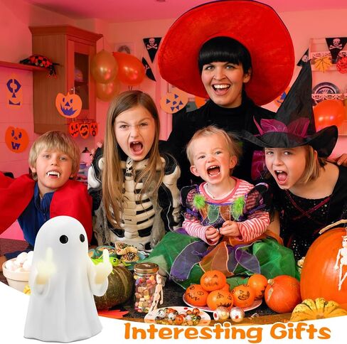2025 Halloween Figurine Ghost, Ghosts Middles Fingers Figurine，Spooky Cute Halloween Decor，Haunted Porch & Indoor Home Statue，Coffee Table Centerpieces Shelf Mantel Display in Saudi Arabia