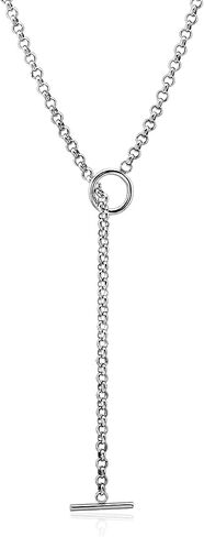 Waterproof 316L Stainless Steel Paperclip Link Two Layered Chain Chunky Necklace Choker for Women Men Punk Jewelry in Saudi Arabia