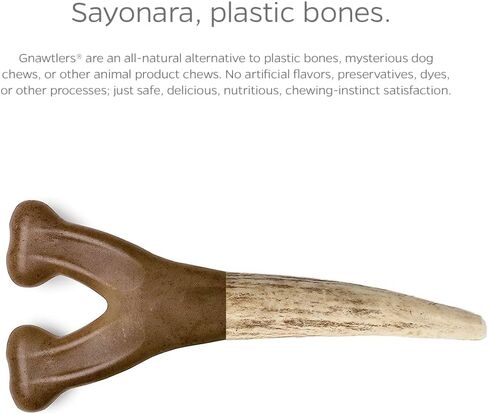 Pet Parents Gnawtlers® - Premium Split Antlers for Dogs, Naturally Shed Split Elk Antlers, All Natural Split Elk Antler Dog Chew, Specially Selected from The Heartland Regions (Small) in Kuwait