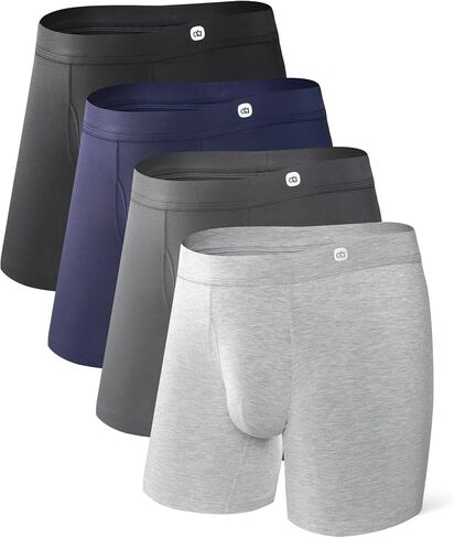 DAVID ARCHY Men's Underwear Boxer Briefs, Soft Breathable Cool Underwear with Comfortable Covered Elastic Waistband for Men in Saudi Arabia