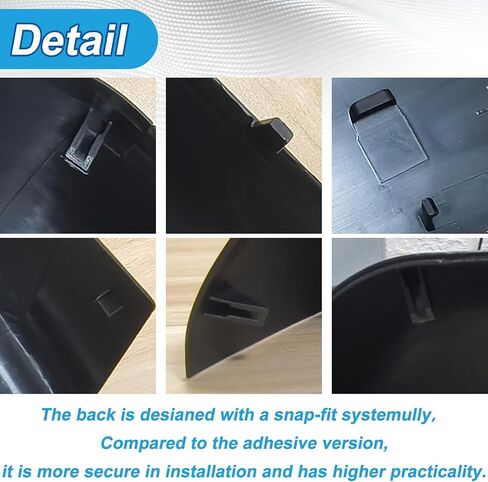 YIXIN قطعتان من أغطية المرايا الجانبية البديلة المباشرة من الكروم لسيارة 2017-2024 Ford F250 F350 F450، ملحقات شاحنة السحب فائقة التحمل (أبيض) in Saudi Arabia