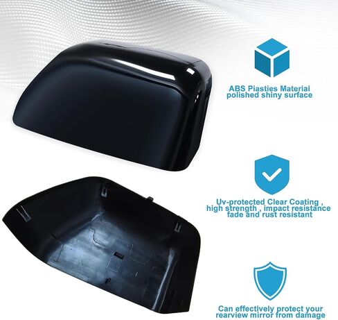 YIXIN قطعتان من أغطية المرايا الجانبية البديلة المباشرة من الكروم لسيارة 2017-2024 Ford F250 F350 F450، ملحقات شاحنة السحب فائقة التحمل (أبيض) in Saudi Arabia
