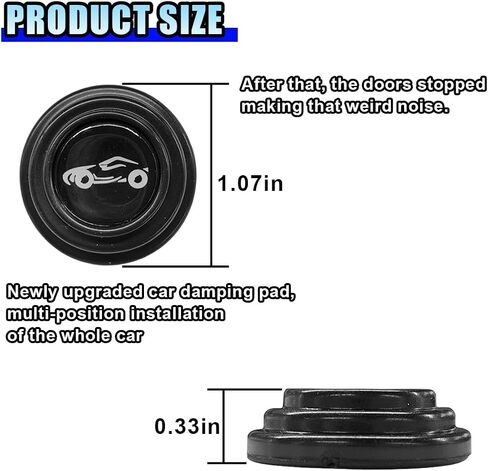 30PCS Car Door Shock Absorber Gasket, Door Side Anti-Collision Buffer Sound Cushion Car Slam Stopper Bumper Protector Sticker, Self Adhesive Shock Absorbing Crash Pad for Most Cars (Fluorescent White) in Saudi Arabia